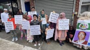 নিউইয়র্কে প্রবাসীদের বি ক্ষো ভ খসরুর ঘা ত ক কে এখনো খুঁজে না পাওয়ায়