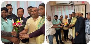 স্বেচ্ছাসেবক লীগ নেতা স্বপন তালুকদারের সংবর্ধনা