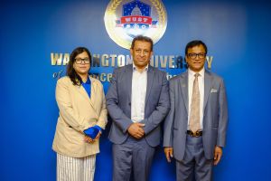 স্কটিশ পার্লামেন্টের সদস্য ও সংস্কৃতি বিষয়ক শ্যাডো মিনিস্টার ফয়সল চৌধুরী ওয়াশিংটন ইউনিভার্সিটি অব সায়েন্স অ্যান্ড টেকনোলজি পরিদর্শন করেন