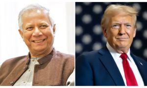 ট্রাম্পকে অভিনন্দন জানালেন প্রধান উপদেষ্টা