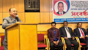 নিউইয়র্কে শিক্ষানুরাগী মোশাররফ হোসেন খান চৌধুরীকে সংবর্ধনা