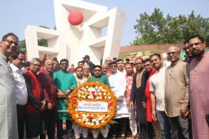 মহান স্বাধীনতা দিবসে সিলেট জেলা কর আইনজীবী সমিতির শ্রদ্ধাঞ্জলি অর্পণ