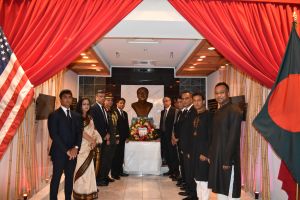 ওয়াশিংটনে বাংলাদেশ দূতাবাসে জাতীয় শোক দিবস পালিত: বঙ্গবন্ধুর ‘সোনার বাংলা’ গড়ার স্বপ্ন বাস্তবায়নের আহবান রাষ্ট্রদূত ইমরানের