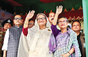 এই মাটি আমাদের, ভয় দেখিয়ে লাভ নেই, বাংলাদেশের মানুষ জানে অধিকার আদায় করতে- প্রধানমন্ত্রী শেখ হাসিনা