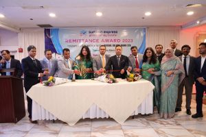 সানম্যান গ্লোবাল এ. প্রেস’র ২৫ বর্ষ পূর্তি উদযাপিত মোবাইল এ্যাপ লঞ্চিং ও রেমিটেন্স এওয়ার্ড প্রদান