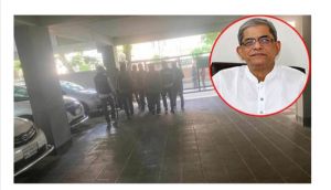 হরতালের প্রথম প্রহরে মির্জা ফখরুলকে বাসা থেকে আটক