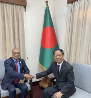 মিয়ানমারে নিযুক্ত বাংলাদেশের রাষ্ট্রদূতের সাথে আসিয়ান বিশেষ দূতের সাক্ষাত