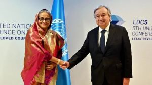 এবার প্রধানমন্ত্রীকে অভিনন্দন জানালেন জাতিসংঘ মহাসচিব